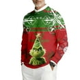 thumbnail image 1 of Christmas T Shirt for Men Mens Ugly Christmas Sweater Funny Hot Pink XXXXL, 1 of 4