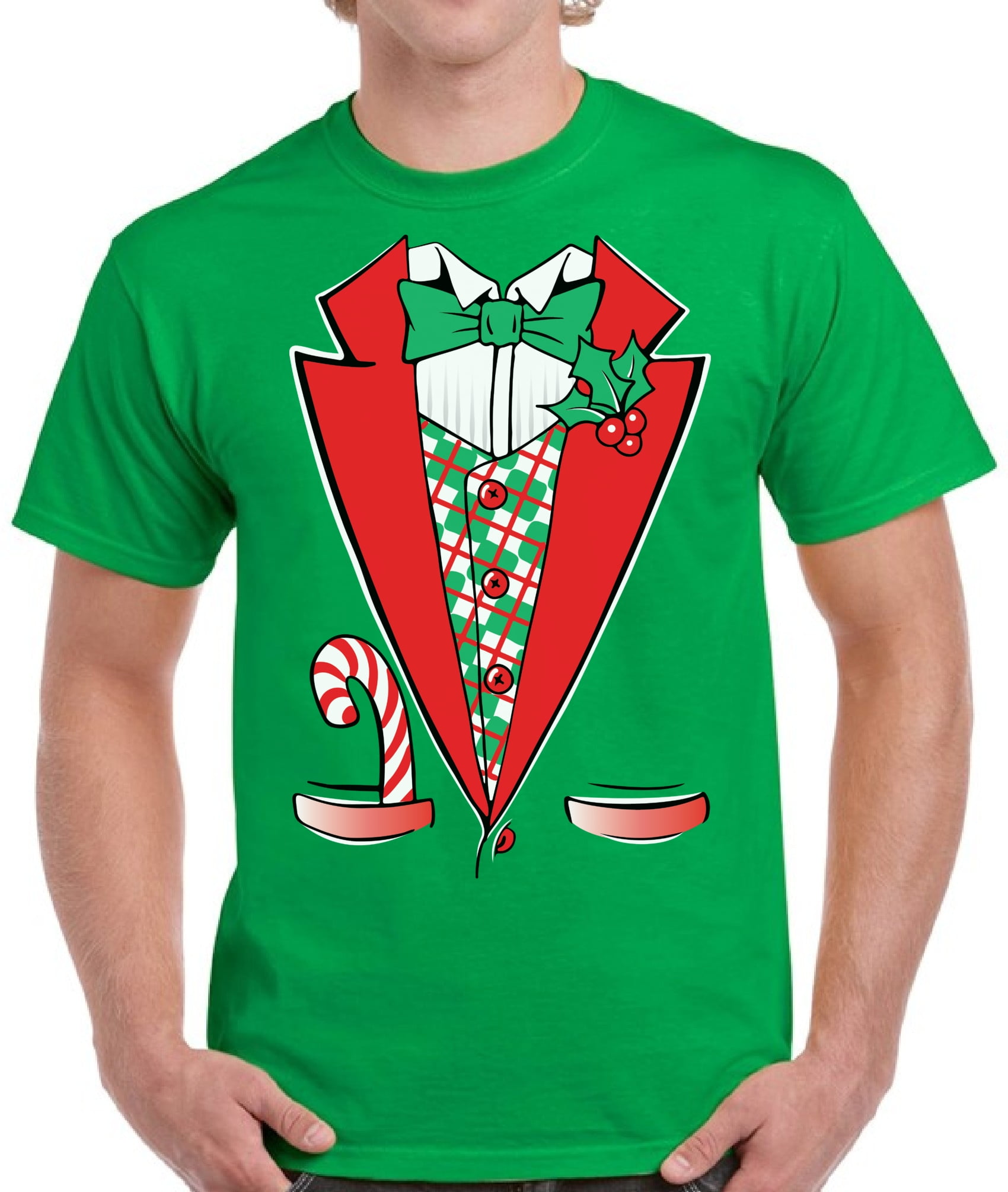 Christmas tuxedo t on sale shirt