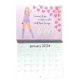 Christmas TS 2024 Romantic Lover Wall Calendar Monthly Planner with
