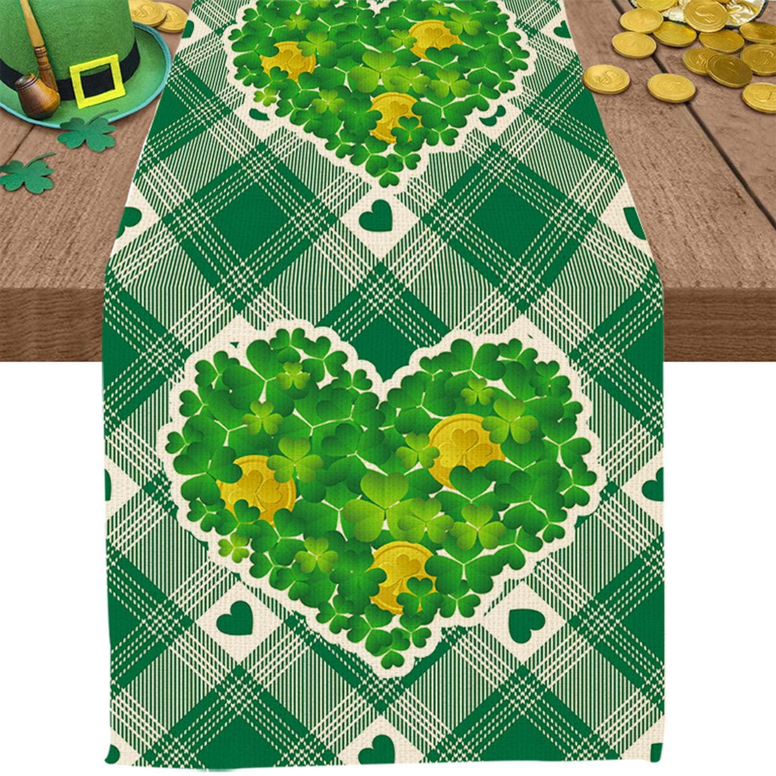 Christmas Table 90 Inchess Table Runners St. Patrick's Day Table Flags
