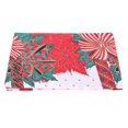 Christmas Table Cloth Cover Polyester Printed Tablecloth with Candle