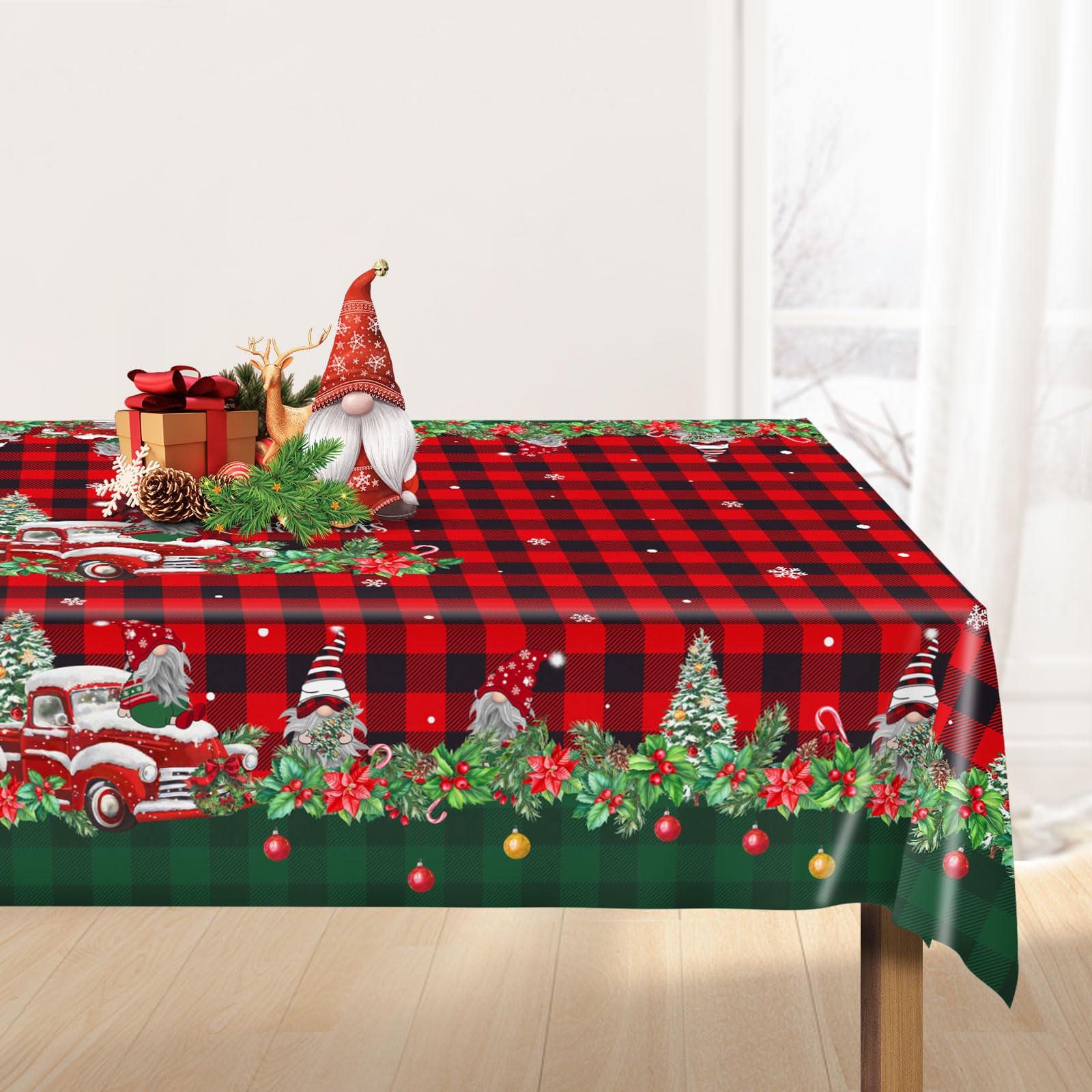 Christmas Table Cloth Rectangle HHA1 Tablecloth Merry Christmas