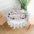 thumbnail image 1 of Christmas Table Cloth Round Table Cover Wrinkle Resistant Waterproof Tablecloth 60 Inch Washable for Kitchen Party Picnic, 1 of 6