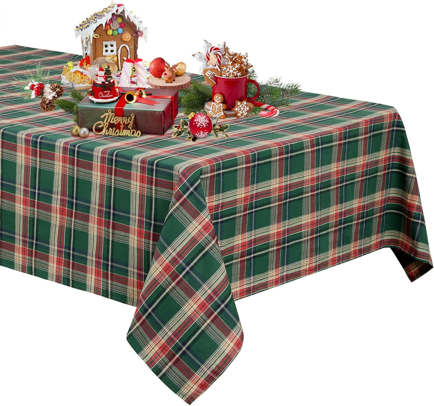Christmas Table Cloths Rectangular Christmas Tablecloths Washable Table