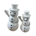 thumbnail image 1 of Christmas Table Decorations 2-Piece Waving Snowman Set, Festive Christmas Decor for Indoor Outdoor Mantel, Tabletop, Home, Office, Or Holiday Ornaments, 1 of 8