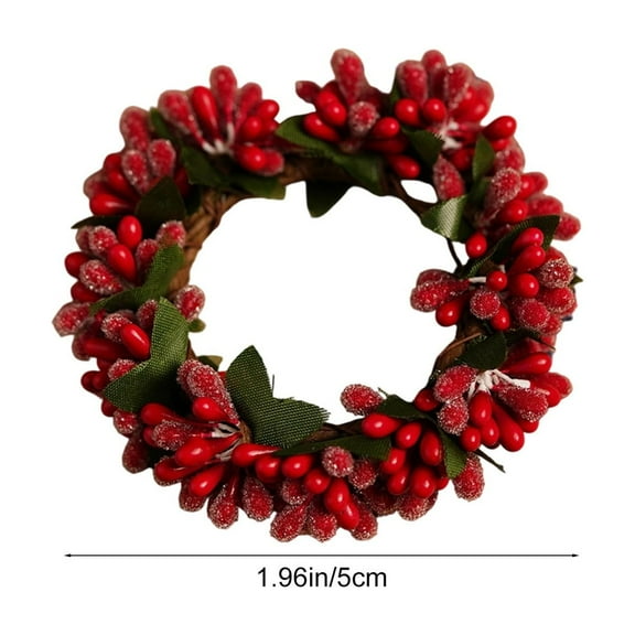 Christmas Table Decorations 5*5Cm Pvc Red Berry Centerpiece for Festive Tabletops and Holiday Dinners