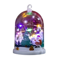 Christmas Table Decorations Christmas Decor Table Top Santa Train Snow Globe Night Light Farmhouse Xmas Holiday Decoration for Room Fireplace Shelf 2024 Christmas Ornaments