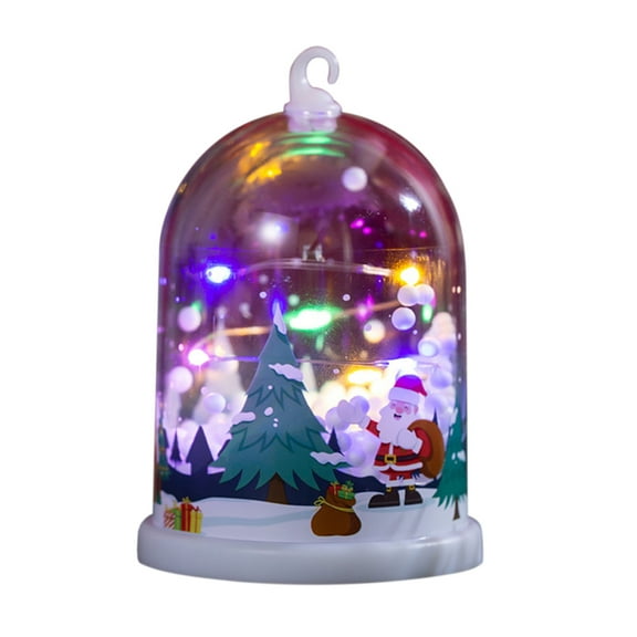 Christmas Table Decorations Christmas Decor Table Top Santa Train Snow Globe Night Light Farmhouse Xmas Holiday Decoration for Room Fireplace Shelf 2024 Christmas Ornaments