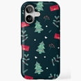 thumbnail image 1 of Christmas Table Festive Holiday Seasonal Decorative Pattern Tough Phone Case with iPhone 17 to 11 Pro Max, 1 of 2