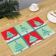 thumbnail image 1 of Christmas Table Placemats – Non-Slip Heat Insulation Pads, Reversible Linen Cloth Mats for Holiday Dining, Restaurants & Home Decor‌, 1 of 6