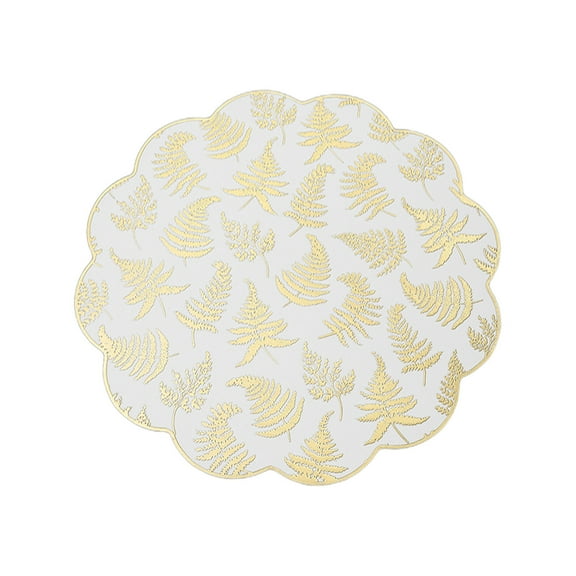 Christmas Table Placemats Set of 1 Heat Resistant PVC Placemat Non-Slip Holiday Dining Mat for Christmas Party Decor and Family Gatherings