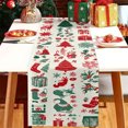 thumbnail image 1 of Christmas Table Runner, 12.99 X 72.05 Inches, Linen, Style E, For Dining Table, Mantel And Party Decor, 1 of 5