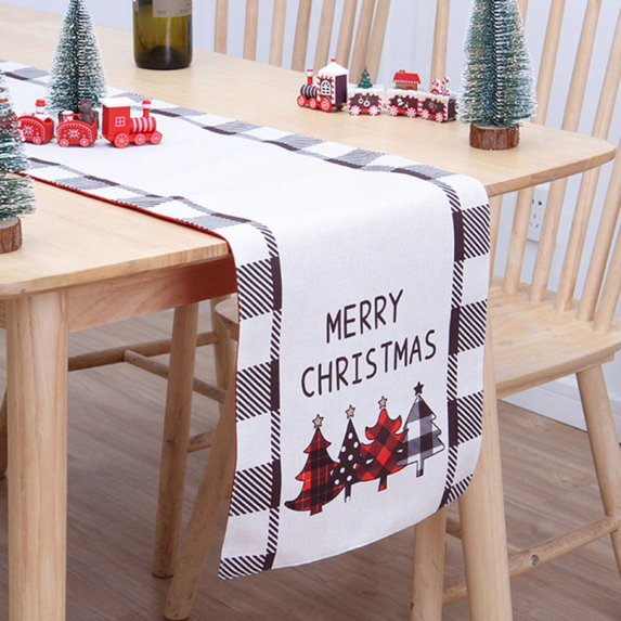 Christmas Table Runner 13"×71"Table Linen Home Kitchen Dining Tabletop Decoration