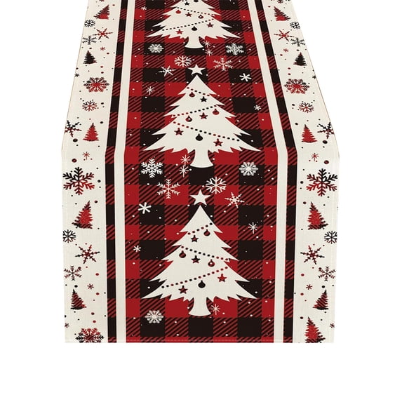 Christmas Table Runner – 13×72 in Multicolor Holiday Table Décor for Kitchen, Dining, Parties, Entryways & Seasonal Home Decoration