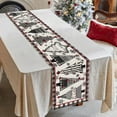 thumbnail image 1 of Christmas Table Runner Buffalo Plaid Xmas Trees Snowflakes Runner for Table Kitchen Dinning Table Decoration for Home Farmhouse Party Seasonal Winter Holiday Christmas Decor 13x36 Inch, 1 of 6