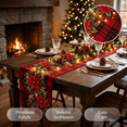 thumbnail image 1 of Christmas Table Runner Christmas Party Decorations Festive Cloth Stain Resistant & Easy Clean for Home Dining Table Family Gathering Kitchen by MPOISVA, 1 of 7