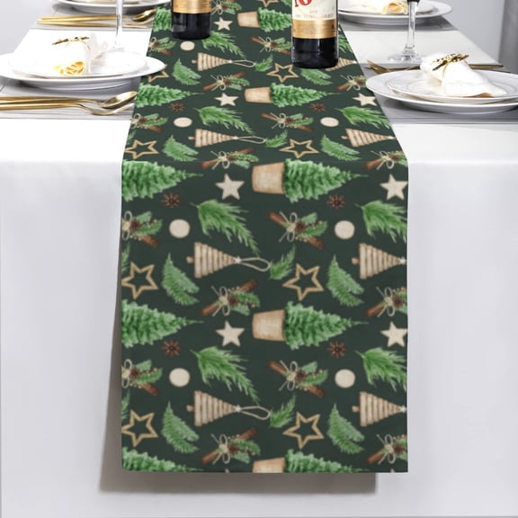 Christmas Table Runner | Cinnamon | Holiday Dinner Table Decor