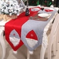 thumbnail image 1 of Christmas Table Runner,Classic-Kitchen Dining Table Decor Fall Table Runner Fireplace Scarf Gnomes Table Cloth Grey, 1 of 8