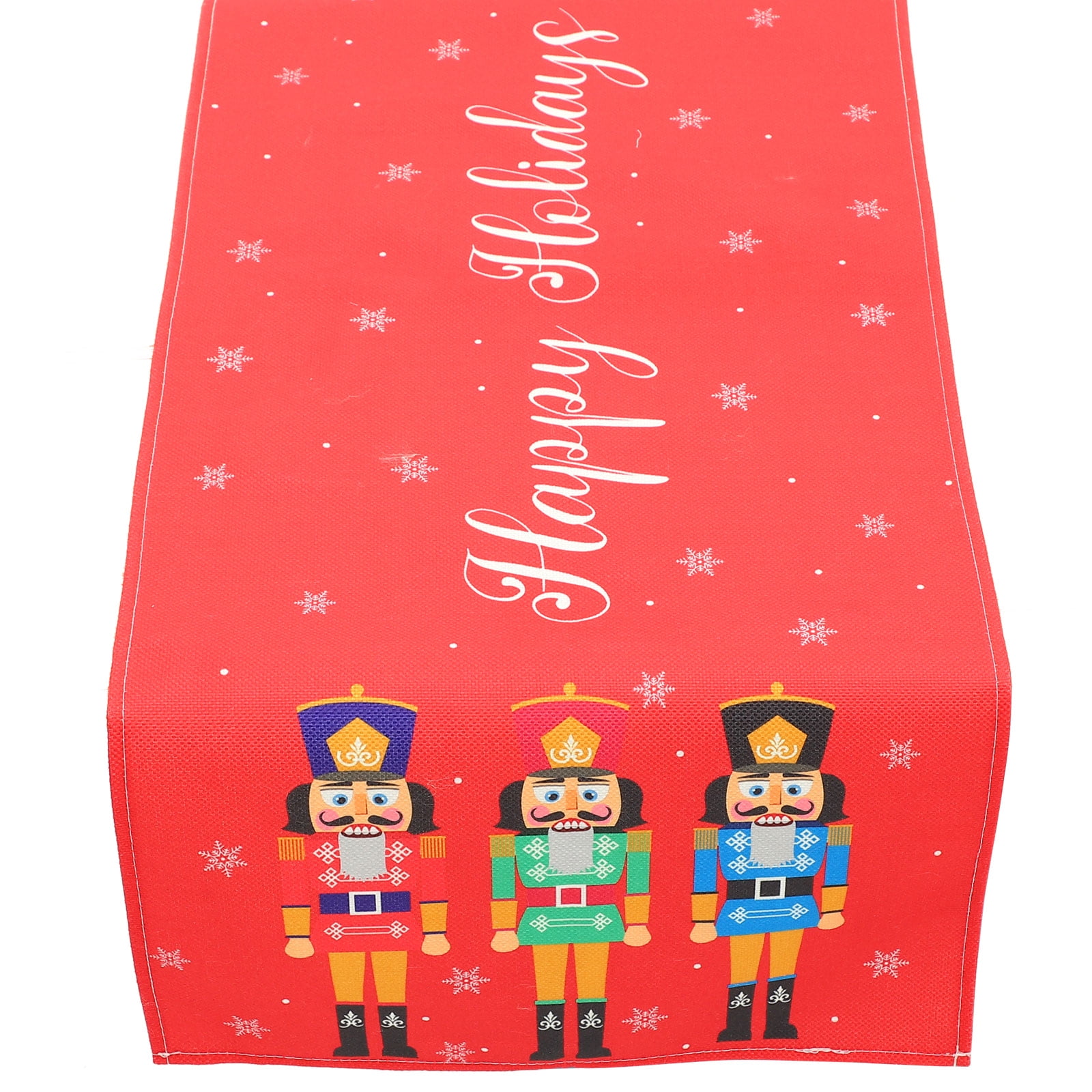 Christmas Table Runner Creative Nutcracker Soldier Tablecloth Xmas