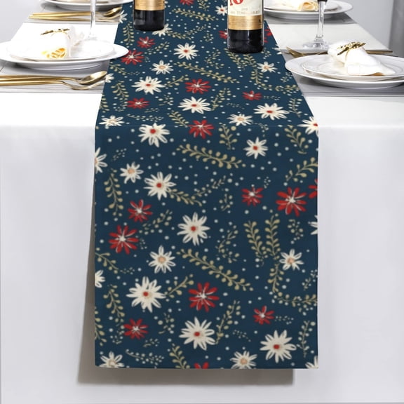 Christmas Table Runner | Daisy | Holiday Dinner Table Decor