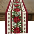 thumbnail image 1 of Christmas Table Runner, Holiday Table Decor, 13x72 Inch Polyester Table Runner for Kitchen Dining Room, Durable Reusable Soft Fabric, Perfect for Christmas Birthday Party Home Decoration, 1 of 7