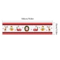 thumbnail image 1 of Christmas Table Runner Linen Decorative Table Cloth with Tassels for Washable Wrinkle Resistant Table Runners for Christmas Party Dinner, Xmas Theme Dining Room, 14X71 Inches, 1 of 5