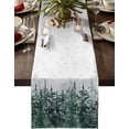 thumbnail image 1 of Christmas Table Runner Pine Tree Forest Table Runners Dresser Scarves Snowflake Tabletop Cover Decorative Runners for Dinner Parties, Winter Holidays Christmas Table Decorations, 13x72 inches, 1 of 6