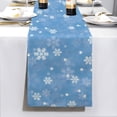 thumbnail image 1 of Christmas Table Runner | Powder | Holiday Dinner Table Decor, 1 of 5