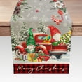 thumbnail image 1 of Christmas Table Runner, Red Cardinal Bird Snow Linen Table Runners, Rustic Xmas Truck Gnome Table Cloth Runner for Wedding Party Holiday Kitchen Dining Home Everyday Decor 13"X72", 1 of 5