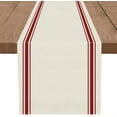 thumbnail image 1 of Christmas Table Runner Simple Stripe Merry Christmas Long Runners for Winter Xmas Home Kitchen Dining Table Decoration 13 x 90 Inch, 1 of 5