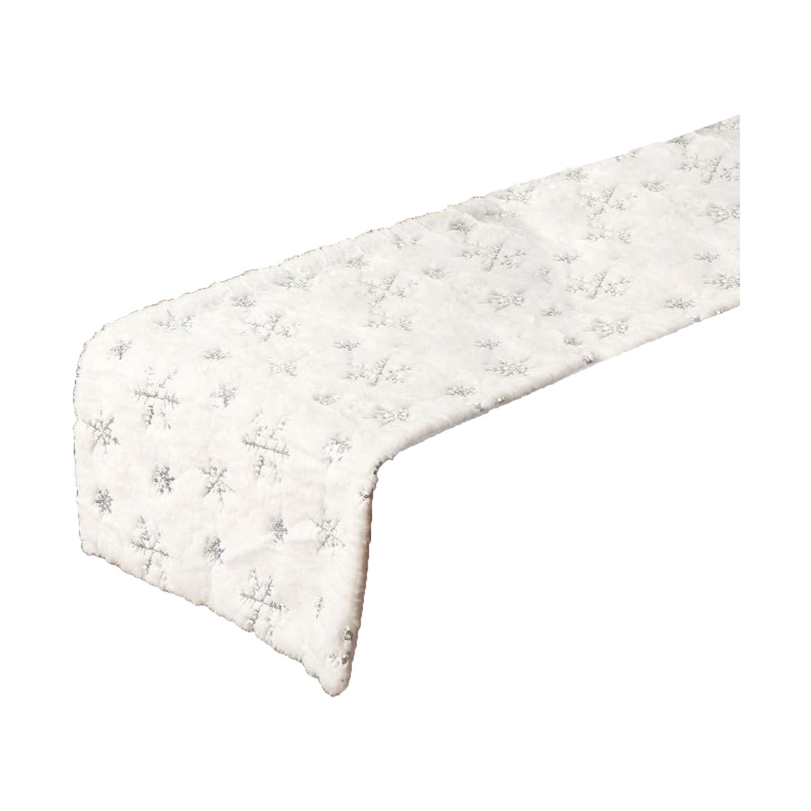 Christmas Table Runner White Plush Table Runner Restaurant Family Table