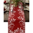 thumbnail image 1 of Christmas Table Runner Xmas Ball Pine Branches Berry Table Runners Dresser Scarves Red Tabletop Cover Decorative Runners for Dinner Parties, Winter Holidays Christmas Table Decorations, 13x90 inches, 1 of 6