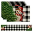 thumbnail image 1 of Christmas Table Runner and Placemats Set, 5-Pc Polyester Holiday Dining Decor for Christmas Party Dinner Table Setting(h), 1 of 6
