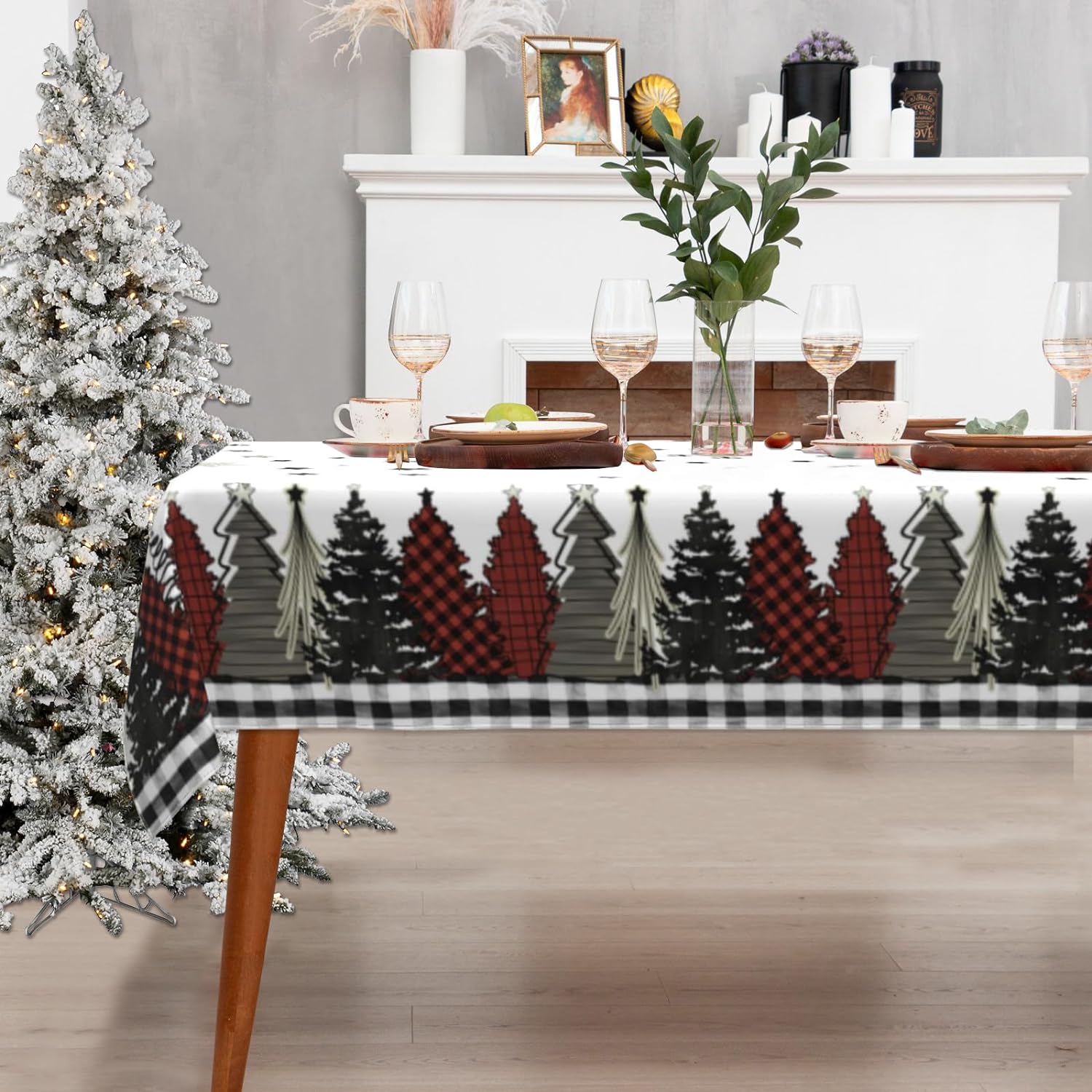 Buffalo Plaid Table Clothnull