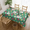 thumbnail image 1 of Christmas Tablecloth 60 X 84 Inch Rectangular, Winter Christmas Plaid Table Cloth Washable New Year Decor Table Cover for Party Picnic Dinner, 1 of 1