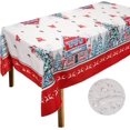 thumbnail image 1 of Christmas Tablecloth 60x120 Inch for Rectangle Tables Christmas Decor for Table, Washable Water Resistant Maple Leaf Xmas Table Cloth Cover, Reversible Use Chrismtas Party Decorations for Kitchen Home, 1 of 6