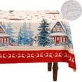 thumbnail image 1 of Christmas Tablecloth 60x84 Inch for Rectangle Tables with Deer, Christmas Decor for Table, Washable Water Resistant Xmas Table Cloth Cover, Reversible Use Chrismtas Party Decorations for Kitchen Home, 1 of 6