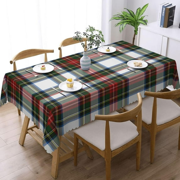 Christmas Tablecloth 60x84 for Rectangle Tables - Waterproof Holiday Decoration Table Cloth - Washable Wipable Fabric Table Cover for Kitchen, Indoor and Outdoor