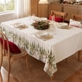 thumbnail image 1 of Christmas Tablecloth, Christmas Printed Holiday Table Cover, Xmas Table Cloth for Dinner Party, Kitchen Home Christmas Decor, 1 of 7