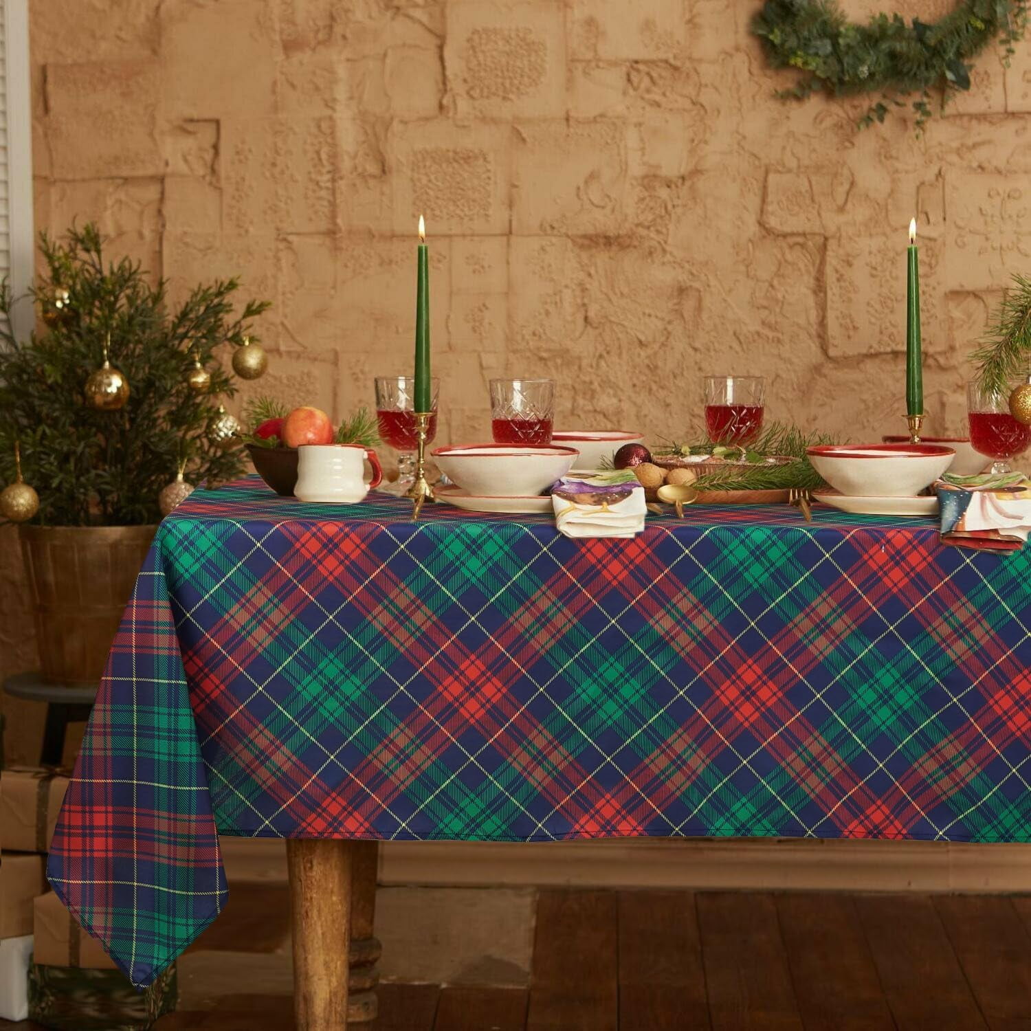 Christmas Tablecloth, Christmas Table Cloth Holiday Tablecloth for ...