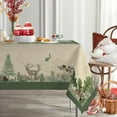 thumbnail image 1 of Christmas Tablecloth Christmas Table Cloth Pine Tree Tablecloth Deer Table Covers for Merry Christmas Winter Holiday Party Decorations Rectangle Christmas Tablecloth 60x120 inch, 1 of 1