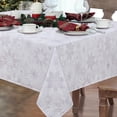 thumbnail image 1 of Christmas Tablecloth, Grey White Snowflake Table Cloth, Gray Xmas Tablecloths for Dining Kitchen Winter Holiday, Waterproof Table Cover for New Year Party Home Decor, Rectangle 60 x 120 Inch, 1 of 6