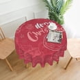 thumbnail image 1 of Christmas Tablecloth Round Table Cloths 60 Inch Wrinkle Resistant Picnic Table Covers Washable for Holiday Kitchen Party Picnic -Xmas, 1 of 6