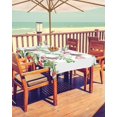 thumbnail image 1 of Christmas Tablecloth with Umbrella Hole and Zipper Merry Christmas Round Outdoor Tablecloths 54 Inch Table Cloths Red Berry Pine Needles Patio Table Cloth Cover for Holiday Party Yard Garden Cafe, 1 of 5