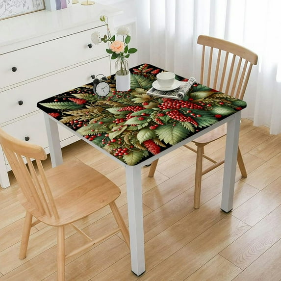 Christmas Tablecloth , Washable Table Cover for Party Picnic Dinner Decor