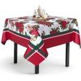 thumbnail image 1 of Christmas Tablecloth Waterproof Fabric Xmas Christmas Table Cloth for New Year''s Day and Christmas Home Decoration - 60" X 60" Square, 1 of 1