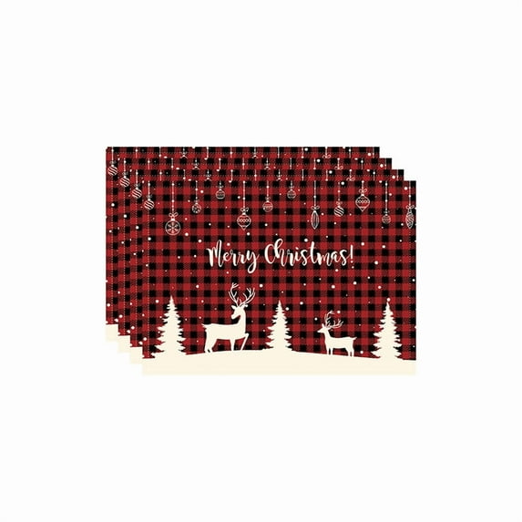 Christmas Tablecloth, Waterproof Stain Resistant Holiday Dining Table Cover, Heat-Proof Fabric with Festive Design for Family Gatherings, Parties, Kitchen Décor