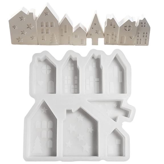 Convenient House Shape Silicone Mold Lovely Drawer House Ornament Crafting Mold For Home Decors And Creative Gift Making