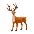 thumbnail image 1 of Christmas Tabletop Deer Decor Holiday Faux Deer Statue Christmas Miniature Reindeer Decoration Figurines for Birthday Party Wedding Desk Decoration, 1 of 4