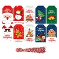 thumbnail image 1 of Christmas Tags with Holes Creative Gift Tags for Celebration Present Holiday 50pcs cotton string, 1 of 8